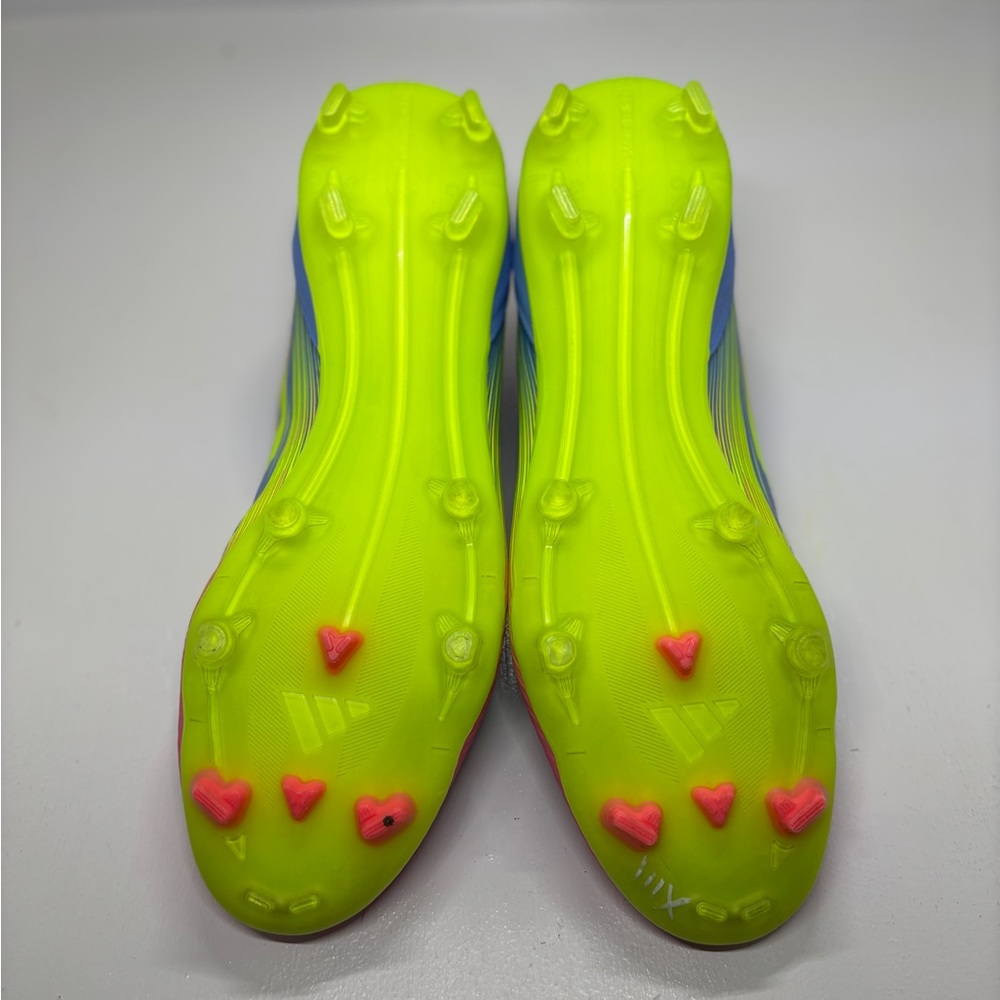 Adidas F50 League Laceless FG/MG Soccer Cleats Men’s Size 13 Blue Pink - Picture 7 of 11